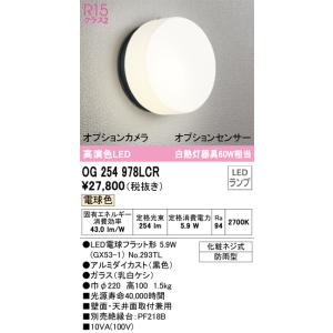 オーデリック OG254978LCR(ランプ別梱) エクステリア ポーチライト LEDランプ 電球色 高演色LED 防雨型 黒色｜まいどDIY