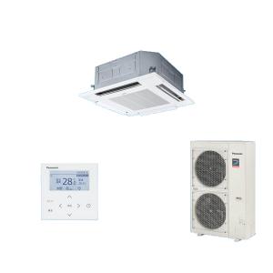 パナソニック PA-P112U7GC 業務用エアコン 4方向天井カセット形 XEPHY Premium エコナビ シングル P112形 4馬力 三相200V ♪｜まいどDIY