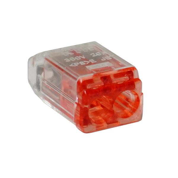 JAPPY/ジャッピー QLX 2-JP-RCL 差込形電線コネクタ(クイックロック) 2点接触スプ...