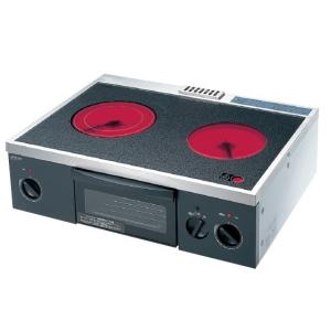 三化工業 SNK SRH-M226AT ハイラジエントヒーター　据置型2口(グリル付) SRHM226AT 三化工業 SNK SRH-M226AT ハイラジエントヒーター 据置型2口(グリル付