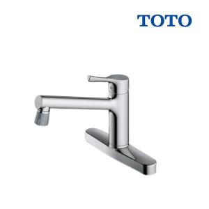 [在庫あり] 水栓金具 TOTO TKS05313J キッチン 台付シングル混合水栓 吐水切替えタイプ 一般地・寒冷地共用 ※TKGG33EC取換推奨品 ☆2｜maido-diy-reform