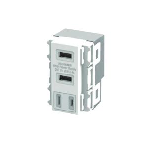 JAPPY 埋込USB給電用コンセント USB-R3707BK-JP 4個セット USBコンセント USB-R3707BK-JP | inaba_jappy | JAPPY - 日本の電気