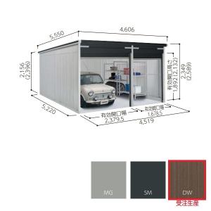 【関東限定】ヨド物置 【VGC-2652+1952】 ラヴィージュlll 標準高タイプ 一般型 ダークウッド ※受注生産品[§♪▲]｜maido-diy-reform