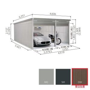 【関東限定】ヨド物置 【VGC-2659H+1959H】 ラヴィージュlll 背高Hタイプ 一般型 ダークウッド ※受注生産品[§♪▲]｜maido-diy-reform