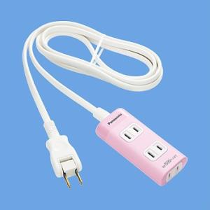 電設資材 パナソニック　WHA2423NP　ザ・タップQ 3コ口 スナップキャップ・2mコード付 ピ...