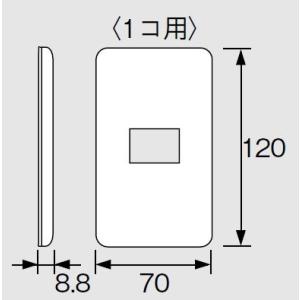 電設資材 パナソニック　WTF7001F(発注単位：10)　コスモシリーズワイド21 コンセントプレ...