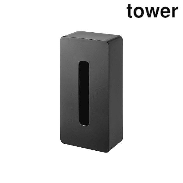 山崎実業 5586 マグネット ティッシュケース レギュラーサイズ タワー ブラック
