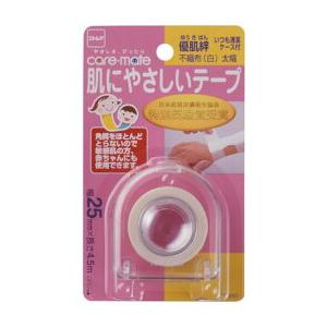 【ニトムズ】優肌絆 肌にやさしいテープ 不織布[白] 太幅 25mm×4.5m