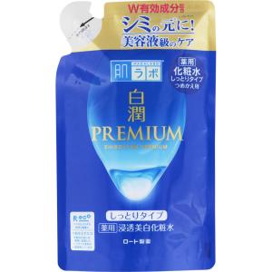 【ロート製薬】　肌ラボ 白潤プレミアム　薬用浸透美白化粧水しっとり　つめかえ用　170ｍL｜maido-drug