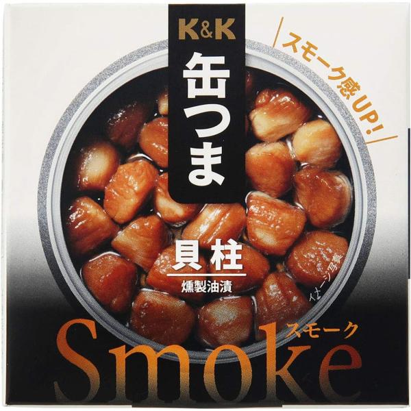 缶つまＳｍｏｋｅ 貝柱　1万5千円以上購入で道内送料無料・道外割引