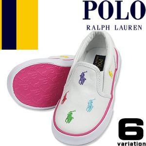 ポロ ラルフローレン Polo Ralph Lauren スニーカー キッズ ジュニア ベビー スリッポン 白 子供靴 通学靴 運動靴 おしゃれ 女の子 男の子 BAL HARBOUR