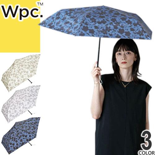 Wpc. 日傘 折りたたみ傘 傘 フラワーシルエット ミニ 晴雨兼用 軽量 完全遮光 uvカット ブ...