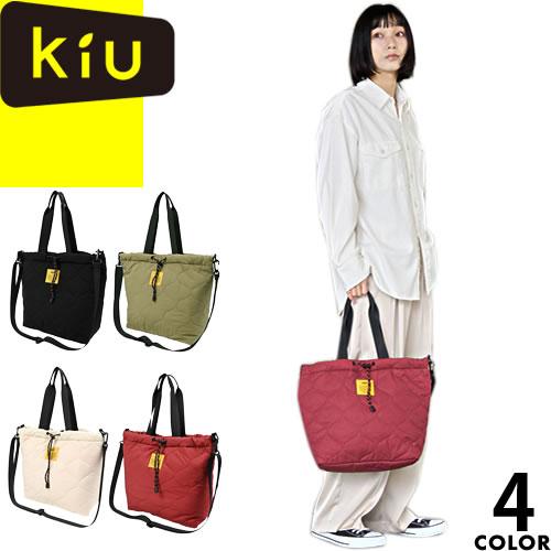 kiu キウ バッグ トートバッグ ショルダーバッグ パデッドドロストトートバッグ K475 レディ...