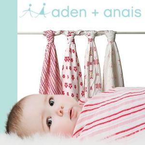 エイデンアンドアネイ aden+anais おくるみ バンブー ブランケット アフガン スワドル 出産祝い 1枚 バラ売り メール便発送