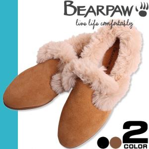ベアパウ ムートン ボア サンダル ルームサンダル スリッパ レディース 日本正規品 ブランド ペタンコ BEARPAW Paw Flat Mule