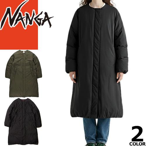 ナンガ NANGA ダウン ノーカラーダウンコート アウター レディース ロング カジュアル アウト...