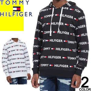 トミーヒルフィガー TOMMY HILFIGER パーカー プルオーバー フーディー スウェット メンズ ロゴ ブランド 大きいサイズ 黒 白 ブラック ホワイト