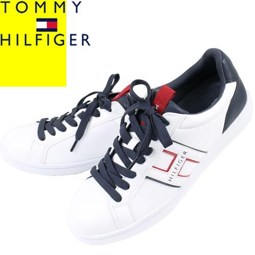 トミーヒルフィガー TOMMY HILFIGER スニーカー LEWLY メンズ ローカット ブラン...