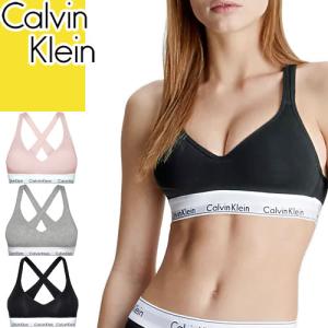 カルバンクライン Calvin Klein 下着 ブラジャー ノンワイヤー スポーツブラ モダン コットン リフト バレット レディース 大きいサイズ 綿 スポーツ ジム 黒｜maido-selection