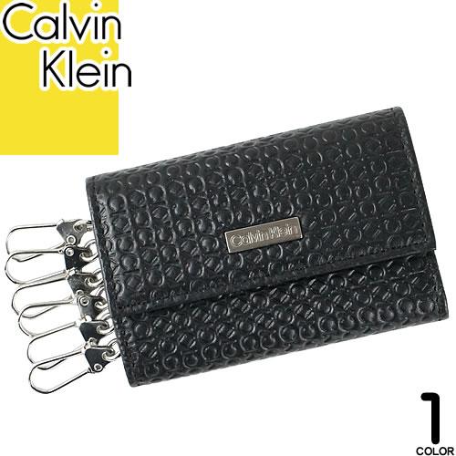 カルバンクライン Calvin Klein キーケース メンズ レディース モノグラム 6連 本革 ...