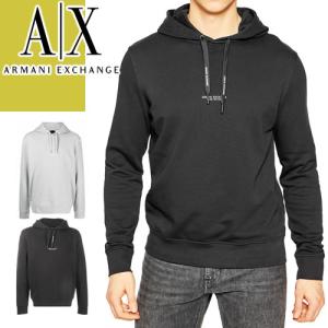 アルマーニ エクスチェンジ ARMANI EXCHANGE パーカー ミラノ ニューヨーク フーデッド スウェットシャツ メンズ ロゴ バックプリント ブランド 黒