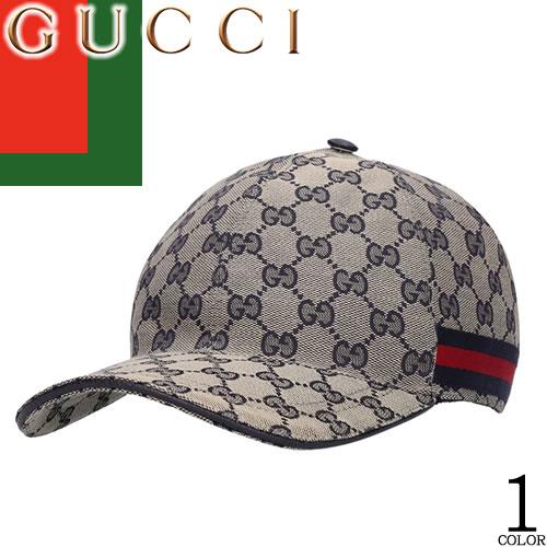 グッチ GUCCI キャップ 帽子 メンズ レディース ベースボールキャップ GGキャンバス ブラン...