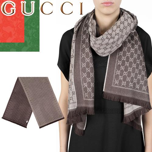 グッチ GUCCI マフラー スカーフ ストール メンズ レディース GG柄 リバーシブル ウール ...