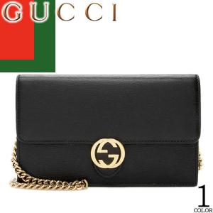 グッチ GUCCI 財布 長財布 ショルダーウォレット ショルダーバッグ GG チェーン ウォレット レディース 斜めがけ GG ソーホー レザー ブランド 本革 黒｜maido-selection