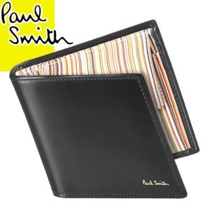 ポールスミス 財布 二つ折り メンズ 小銭入れ付き レザー マルチ