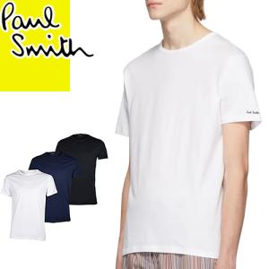 ポールスミス Paul Smith Tシャツ 半袖 クルーネック 丸首 3枚セット メンズ ロゴ 大きいサイズ 無地 ブランド プレゼント 白 黒  ホワイト ブラック ネイビー