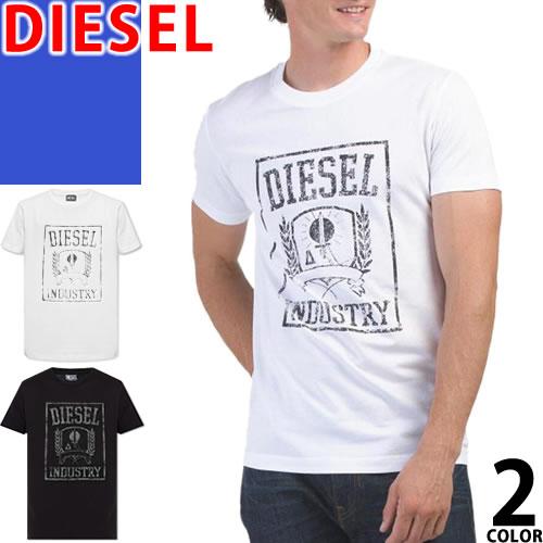 ディーゼル DIESEL Tシャツ A16940 メンズ 半袖 クルーネック 丸首 ロゴ プリント ...