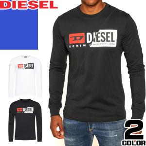 ディーゼル DIESEL 長袖 Tシャツ ロンT メンズ クルーネック ロゴ