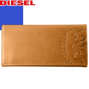 ディーゼル DIESEL 財布 長財布 かぶせ 小銭入れあり メンズ レザー 本革 ブランド プレゼント 茶色 ゴールデン ブラウン｜maido-selection