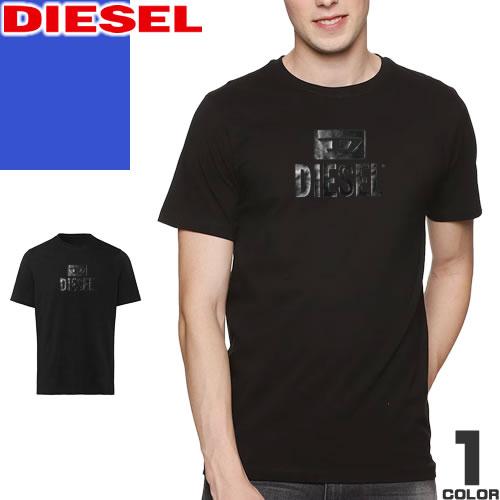 ディーゼル DIESEL Tシャツ A16848 メンズ 半袖 クルーネック 丸首 ロゴ プリント ...