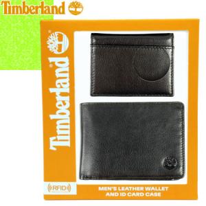 ティンバーランド Timberland 財布 二つ折り財布 小銭入れあり カードケース 名刺入れ セット メンズ レザー 本革 ブランド プレゼント 黒 ブラック