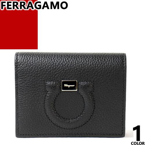 フェラガモ FERRAGAMO 財布 二つ折り財布 ミニ財布 ガンチーニ コンパクトウォレット レデ...