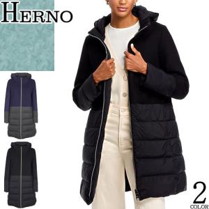 m*i様 ヘルノ　Herno ダウンコート 黒　ダウンジャケット　エコファーダウ HERNO ヘルノ ダウン ダウンジャケット ファーコート ブルゾン