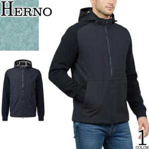 [ちさと]新品　未使用品　Herno ダークネイビー　ブルゾン HERNO（ヘルノ） ステンカラーコート パーカー アウター メンズ