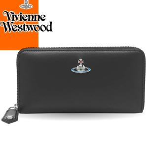 ヴィヴィアンウエストウッド ヴィヴィアン Vivienne Westwood 財布 長財布 クラシック ジップ アラウンド ウォレット レディース ブランド 革 黒 ブラック｜maido-selection