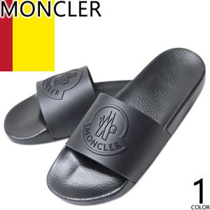 【即納】モンクレール メンズBasile Rubber Slidersサンダル Black Basile Rubber Sliders - Sandals & Sliders for Men