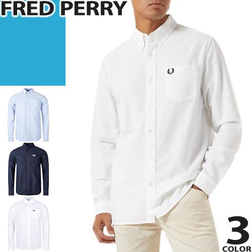 フレッドペリー FRED PERRY シャツ 長袖 オックスフォードシャツ ボタンダウン メンズ 胸...