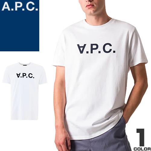 アーペーセー A.P.C. Tシャツ 半袖 クルーネック メンズ ロゴ コットン シンプル 大きいサ...