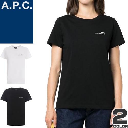 アーペーセー APC Tシャツ 半袖 クルーネック 丸首 レディース ロゴ プリント コットン カジ...