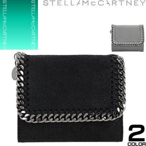 ステラマッカトニー Stella McCartney ファラベラ 財布 三つ折り財布 ウォレット レディース ブランド 使いやすい コンパクト 黒 ブラック グレー 431000 W9132｜maido-selection