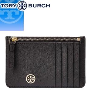 トリーバーチ TORY BURCH カードケース ロビンソン トップジップ レディース ブランド 薄型 革 小銭入れ プレゼント ギフト 女性 黒 ブラック｜maido-selection