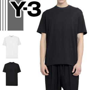 Y-3 ワイスリー ヨウジヤマモト adidas Tシャツ リラックス ショートスリーブ ティー メンズ 半袖 オーバーサイズ ロゴパッチ コットン ブランド おしゃれ 黒 白｜maido-selection