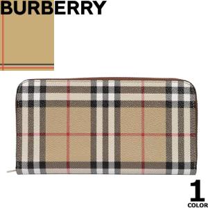 バーバリー BURBERRY 財布 長財布 ラウンドファスナー エルモア ビンテージ チェック レディース ブランド 大容量 バーバリーチェック 8015343 A1212｜maido-selection