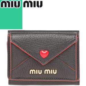 ミュウミュウ MIUMIU 財布 三つ折り財布 ミニ財布 小銭入れあり