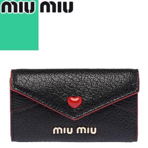 ミュウミュウ Miumiu マドラスレザー キーケース レディース 6連 ハート バイカラー 革 車 ブランド 黒 ブラック 287 009 Mss 通販 Yahoo ショッピング