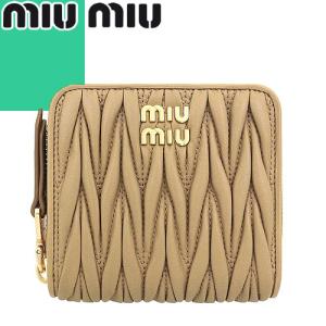 ミュウミュウ MIUMIU 財布 二つ折り財布 スモール ナッパ マテラッセ ウォレット レディース...